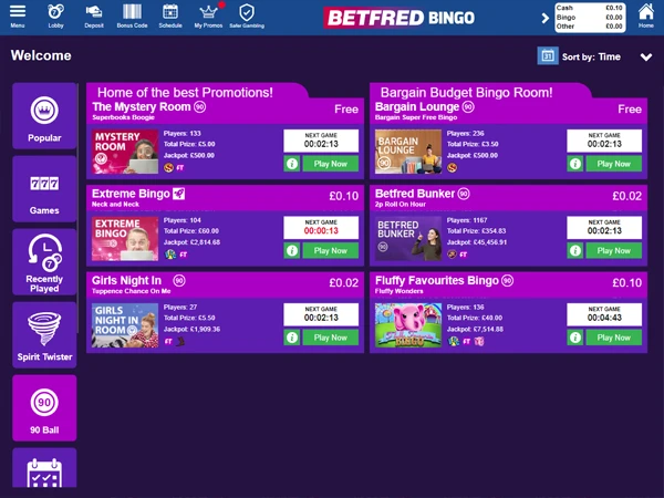 Betfred Bingo Desktop Screenshot 2