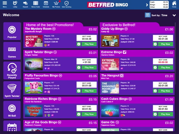 Betfred Bingo Desktop Screenshot 4