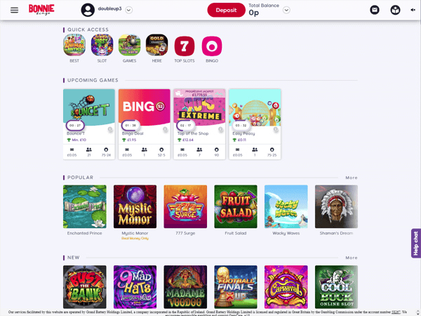 Bonnie Bingo Desktop Screenshot 1