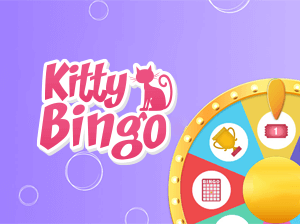 Earn daily prizes with Kitty Bingo's free daily spinner