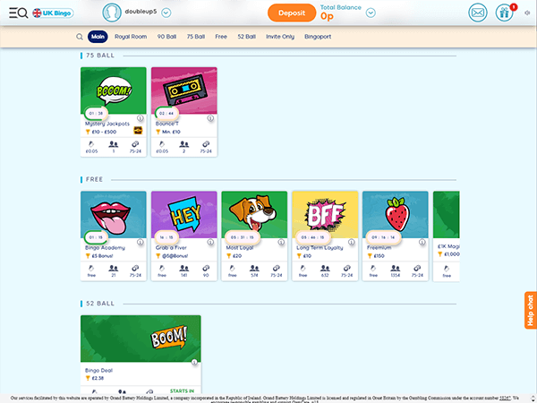 UK Bingo Desktop Screenshot 5
