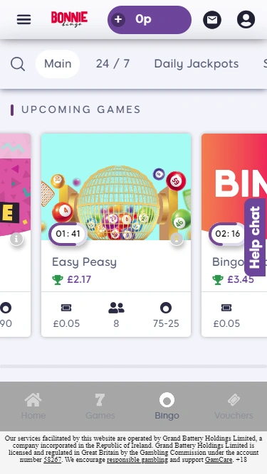 Bonnie Bingo Mobile Screenshot 4