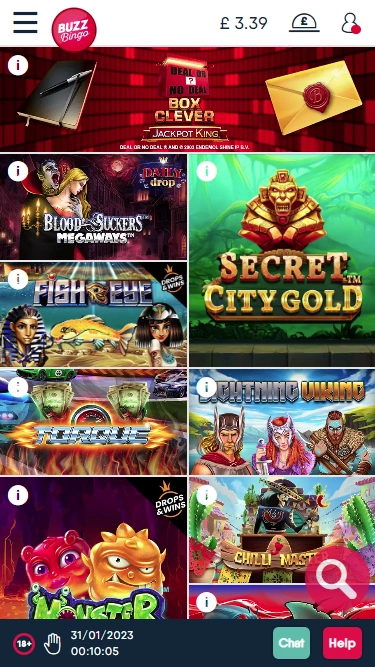 Buzz Bingo Mobile Screenshot 4