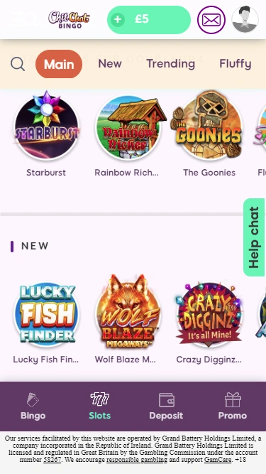 Chit Chat Bingo Mobile Screenshot 2