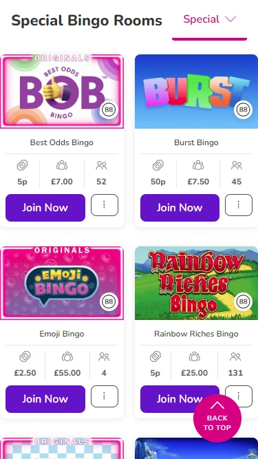 Mecca Bingo Mobile Screenshot 2