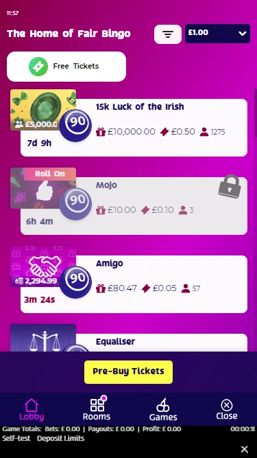 PlayOJO Bingo Mobile Screenshot 2