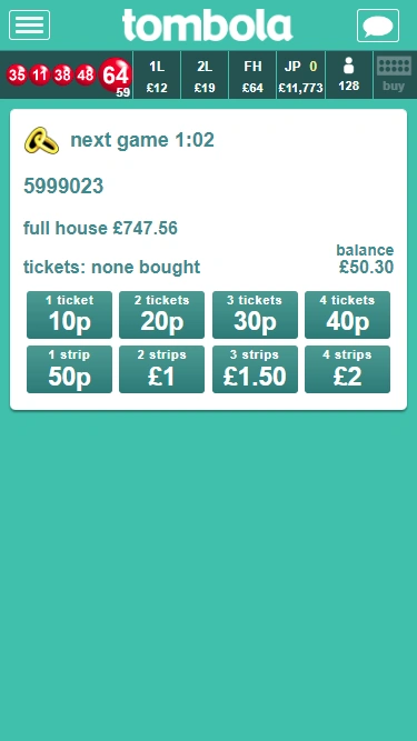 Tombola Bingo Mobile Screenshot 3