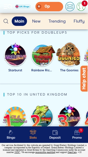 UK Bingo Mobile Screenshot 2