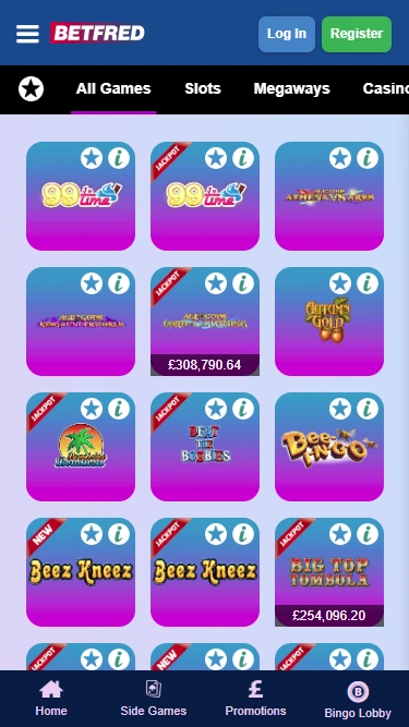Betfred Bingo Mobile Screenshot 3