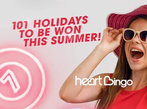 Win Free Holidays with The Heart Bingo £30,000 Summer Giveaway