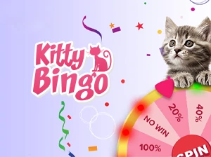 Grab a 100% Bonus on the Daily Happy Hour Wheel at Kitty Bingo