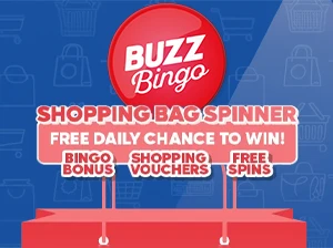 Win shopping vouchers worth up to £50 every day at Buzz Bingo