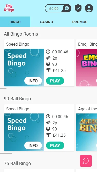 Kitty Bingo Mobile Screenshot 2